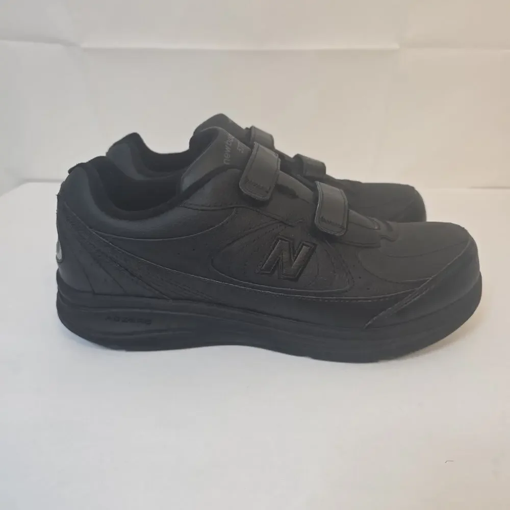 New Balance 577 Walking Shoes Mens Size 11 4E Black Hook & Loop Straps MW577VK